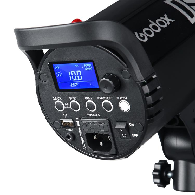 Godox DS300II 300Ws Studio Flash Light Strobe Lamp Head Bowens Mount Speedlight (US Plug) - Shoe Mount Flashes by Godox | Online Shopping UK | buy2fix