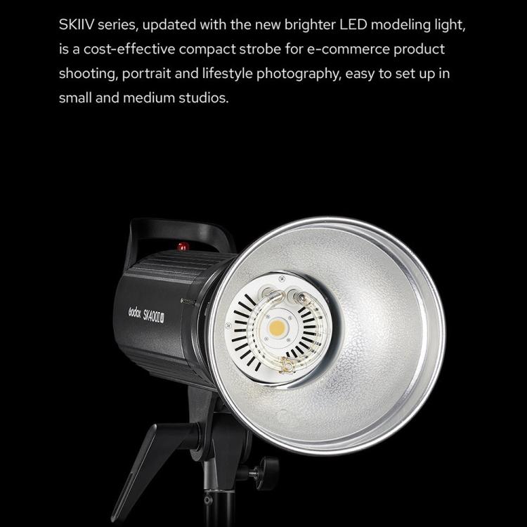 Godox SK300II-V Studio Flash Photo Light 300Ws Bowens Mount Monolight Light (US Plug) - Shoe Mount Flashes by Godox | Online Shopping UK | buy2fix
