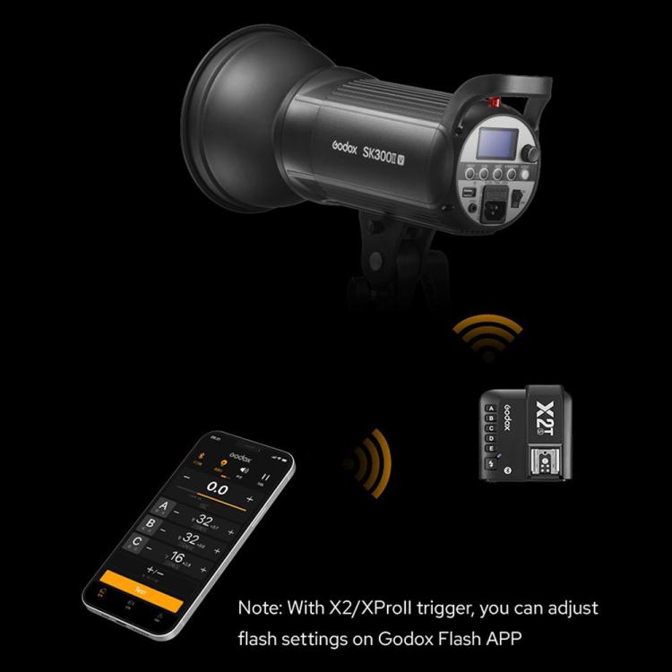 Godox SK300II-V Studio Flash Photo Light 300Ws Bowens Mount Monolight Light (AU Plug) - Shoe Mount Flashes by Godox | Online Shopping UK | buy2fix