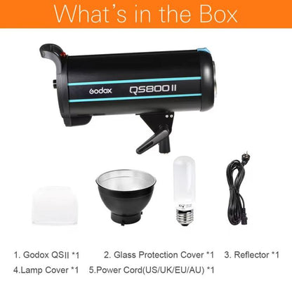 Godox QS800II Strobe Studio Flash Light 800Ws Bowens Mount High Speed Flash (AU Plug) - Shoe Mount Flashes by Godox | Online Shopping UK | buy2fix