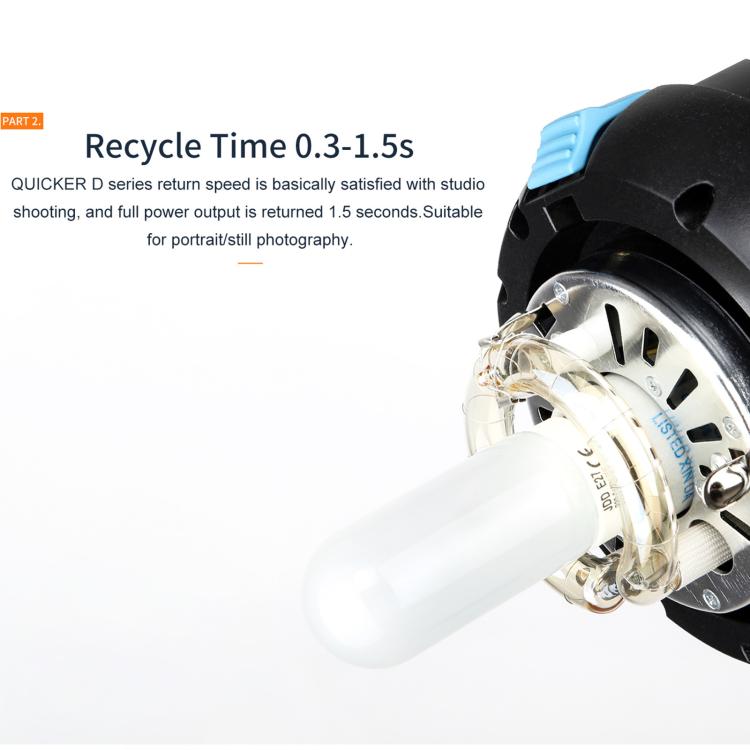 Godox QS400II Strobe Studio Flash Light 400Ws Bowens Mount High Speed Flash (EU Plug) - Shoe Mount Flashes by Godox | Online Shopping UK | buy2fix