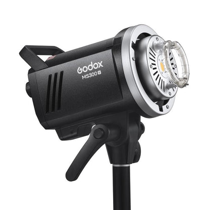 Godox MS300-V Studio Flash Light 300Ws Bowens Mount Strobe Light with Lamp Cover (AU Plug) - Shoe Mount Flashes by Godox | Online Shopping UK | buy2fix