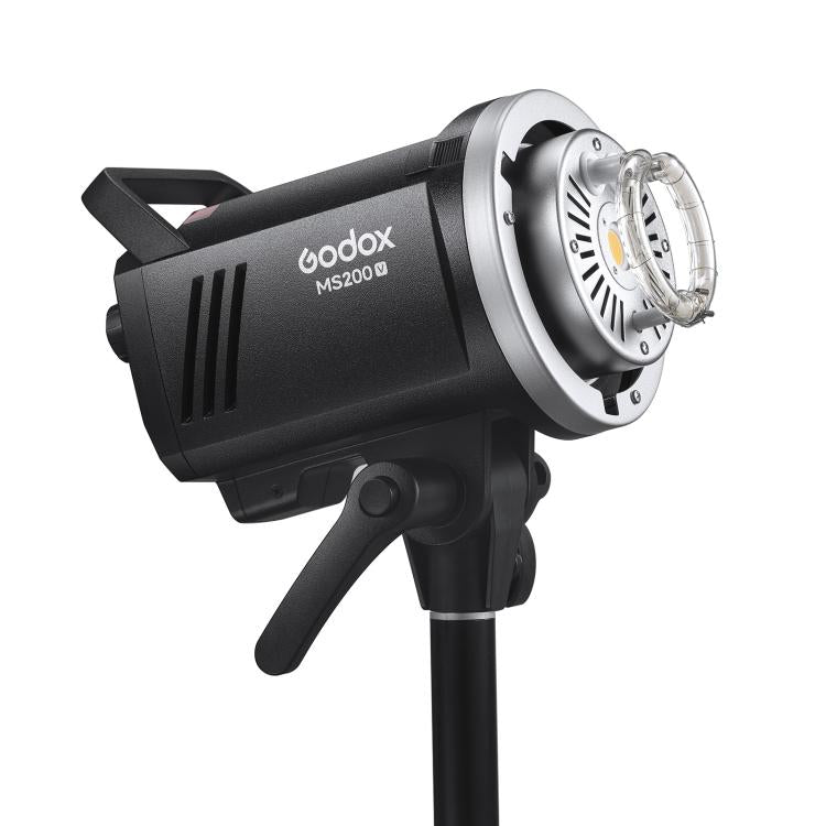 Godox MS200-V Studio Flash Light 200Ws Bowens Mount Strobe Light with Lamp Cover (US Plug) - Shoe Mount Flashes by Godox | Online Shopping UK | buy2fix