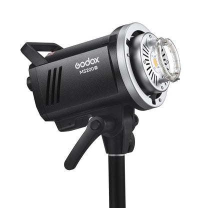 Godox MS200-V Studio Flash Light 200Ws Bowens Mount Strobe Light with Lamp Cover (AU Plug) - Shoe Mount Flashes by Godox | Online Shopping UK | buy2fix
