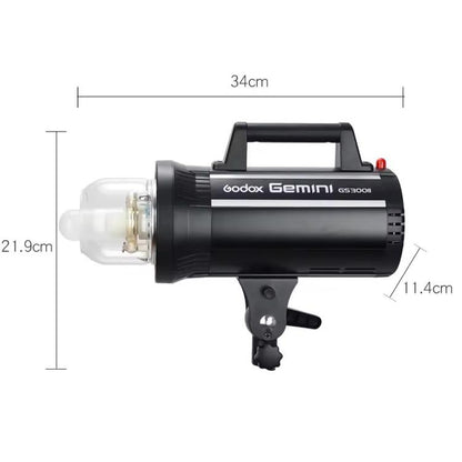 Godox Gemini GS300II Studio Flash Light 300Ws Bowens Mount Strobe Flash (UK Plug) - Shoe Mount Flashes by Godox | Online Shopping UK | buy2fix