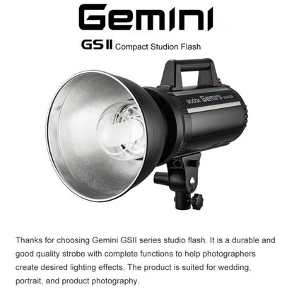 Godox Gemini GS300II Studio Flash Light 300Ws Bowens Mount Strobe Flash (US Plug) - Shoe Mount Flashes by Godox | Online Shopping UK | buy2fix