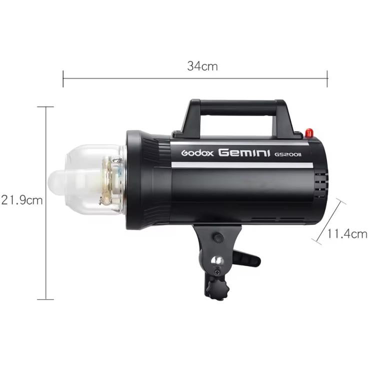 Godox Gemini GS200II Studio Flash Light 200Ws Bowens Mount Strobe Flash (AU Plug) - Shoe Mount Flashes by Godox | Online Shopping UK | buy2fix