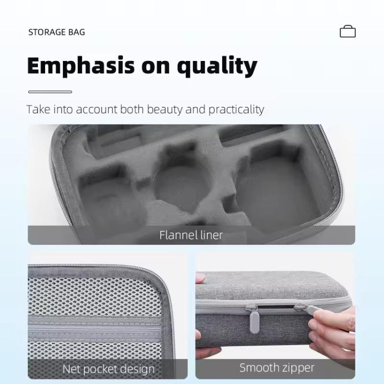 For Insta360 GO 3 / GO 3S BRDRC Portable Storage Box Case (Grey) - Case & Bags by BRDRC | Online Shopping UK | buy2fix