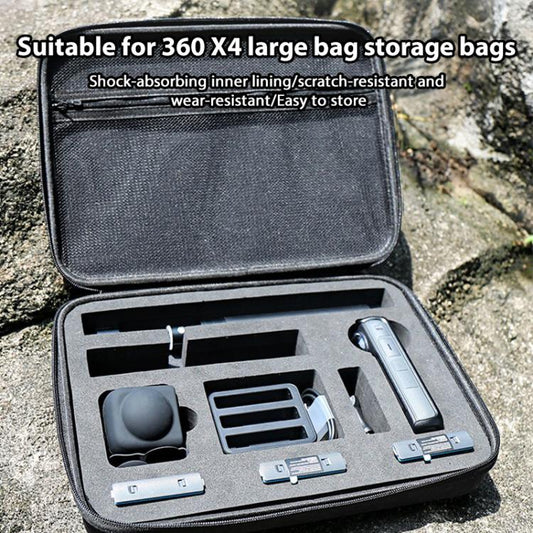 For Insta360 X4 / X5 Carrying Case Portable Storage Bag, Size:33.4 x 24 x 6.7cm (Grey) - Case & Bags by buy2fix | Online Shopping UK | buy2fix
