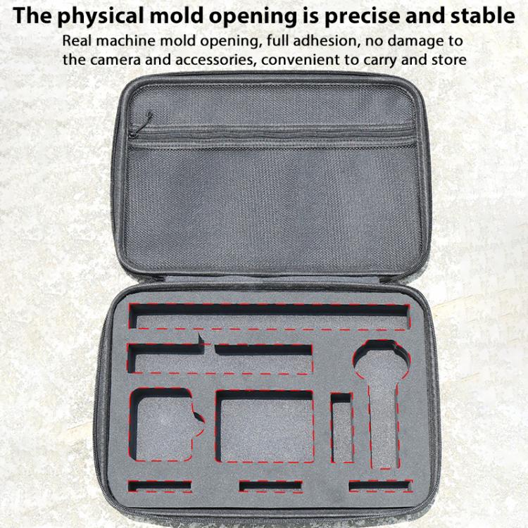 For Insta360 X4 / X5 Carrying Case Portable Storage Bag, Size:33.4 x 24 x 6.7cm (Grey) - Case & Bags by buy2fix | Online Shopping UK | buy2fix