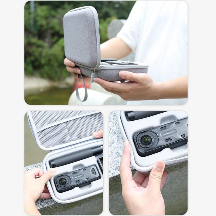 For Insta360 X4 / X5 Carrying Case Portable Storage Bag, Size: 24.2 x 16 x 6.3cm (Grey) - Case & Bags by buy2fix | Online Shopping UK | buy2fix