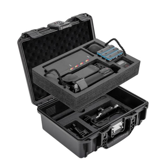 For Insta360 X5 / X4 STARTRC Combination Lock Waterproof PP Dual-layer Suitcase Storage Box (Black) - Case & Bags by STARTRC | Online Shopping UK | buy2fix