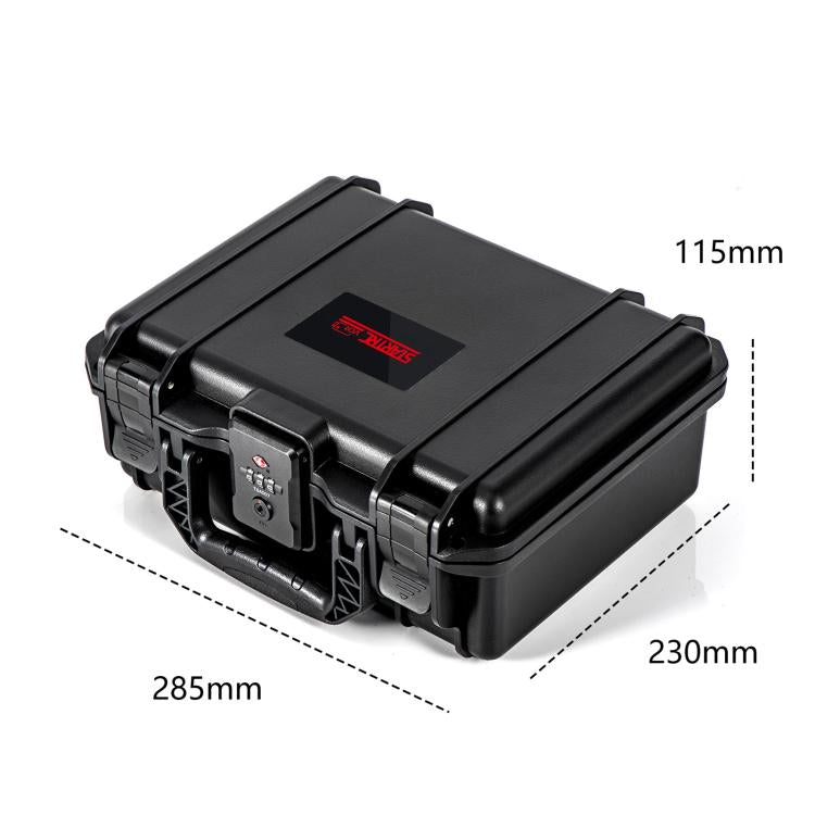 For Insta360 X5 / X4 STARTRC Combination Lock Waterproof PP Dual-layer Suitcase Storage Box (Black) - Case & Bags by STARTRC | Online Shopping UK | buy2fix