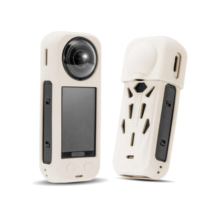 For Insta360 X5 STARTRC Silicone Heat Dissipation Protective Cover with Lens Cover (White) - Case & Bags by STARTRC | Online Shopping UK | buy2fix