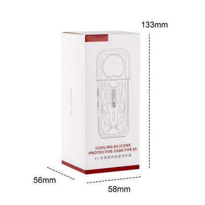 For Insta360 X5 STARTRC Silicone Heat Dissipation Protective Cover with Lens Cover (White) - Case & Bags by STARTRC | Online Shopping UK | buy2fix