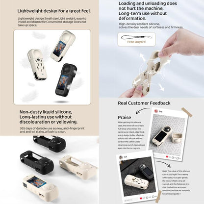 For Insta360 X5 STARTRC Silicone Heat Dissipation Protective Cover with Lens Cover (Black) - Case & Bags by STARTRC | Online Shopping UK | buy2fix