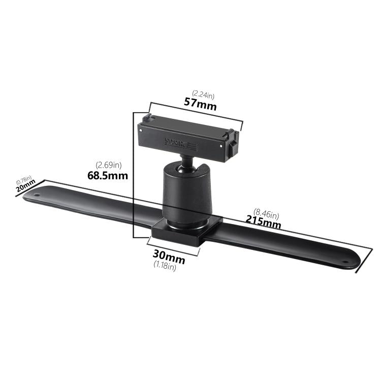 For Insta360 GO 3S / GO 3 STARTRC Silicone Wristband Snap Ring Quick Release Fixed Adapter Mount (Black) - Case & Bags by STARTRC | Online Shopping UK | buy2fix