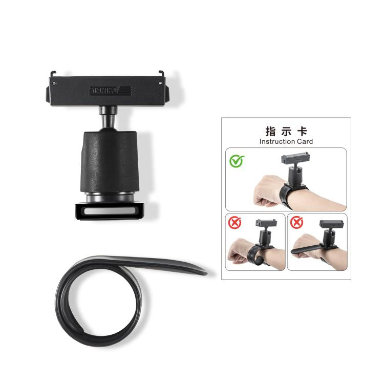 For Insta360 GO 3S / GO 3 STARTRC Silicone Wristband Snap Ring Quick Release Fixed Adapter Mount (Black) - Case & Bags by STARTRC | Online Shopping UK | buy2fix