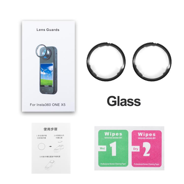 For insta360 X5 STARTRC Swivel Protective Lens Guad Glass Lens Cover - Len Accessories by STARTRC | Online Shopping UK | buy2fix