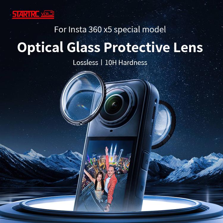 For insta360 X5 STARTRC Swivel Protective Lens Guad Glass Lens Cover - Len Accessories by STARTRC | Online Shopping UK | buy2fix