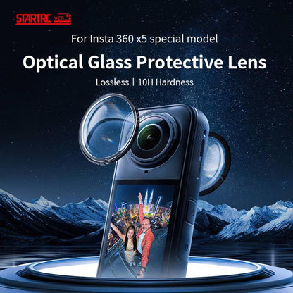 For insta360 X5 STARTRC Swivel Protective Lens Guad Glass Lens Cover - Len Accessories by STARTRC | Online Shopping UK | buy2fix