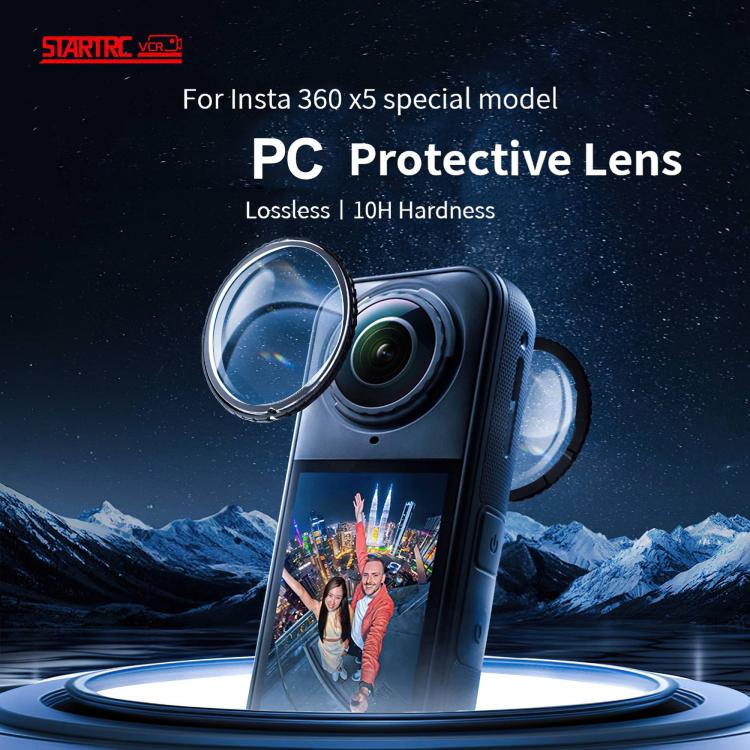 For insta360 X5 STARTRC Swivel Protective Lens Guad PC Lens Cover - Len Accessories by STARTRC | Online Shopping UK | buy2fix