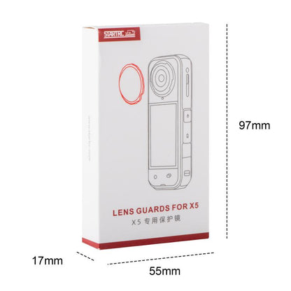 For Insta360 X5 STARTRC Slim Protective Lens Guad PC Lens Cover (Transparent) - Len Accessories by STARTRC | Online Shopping UK | buy2fix