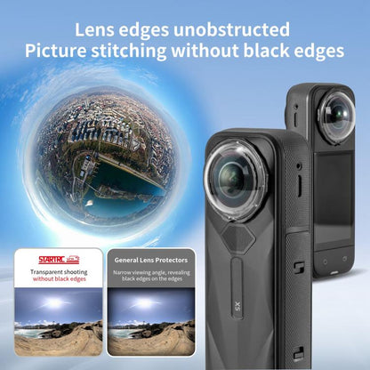 For Insta360 X5 STARTRC Slim Protective Lens Guad PC Lens Cover (Transparent) - Len Accessories by STARTRC | Online Shopping UK | buy2fix