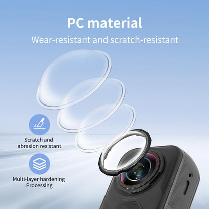 For Insta360 X5 STARTRC Slim Protective Lens Guad PC Lens Cover (Transparent) - Len Accessories by STARTRC | Online Shopping UK | buy2fix