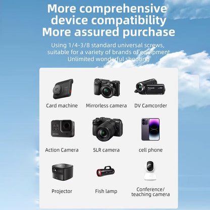 BEXIN RK294 Portable Collapsible Aluminum Alloy Camera Tripod (Black) - Tripods by BEXIN | Online Shopping UK | buy2fix