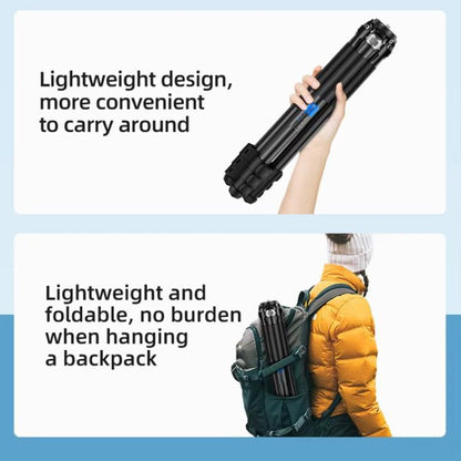 BEXIN RK294 Portable Collapsible Aluminum Alloy Camera Tripod (Black) - Tripods by BEXIN | Online Shopping UK | buy2fix