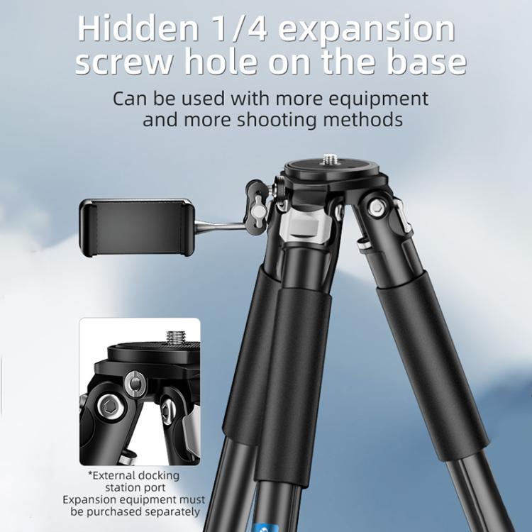 BEXIN RK264 Portable Collapsible Aluminum Alloy Camera Tripod (Black) - Tripods by BEXIN | Online Shopping UK | buy2fix
