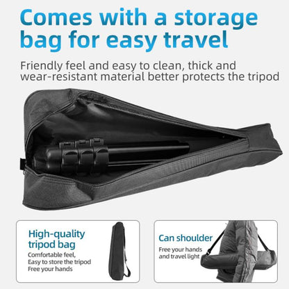 BEXIN RK264 Portable Collapsible Aluminum Alloy Camera Tripod (Black) - Tripods by BEXIN | Online Shopping UK | buy2fix