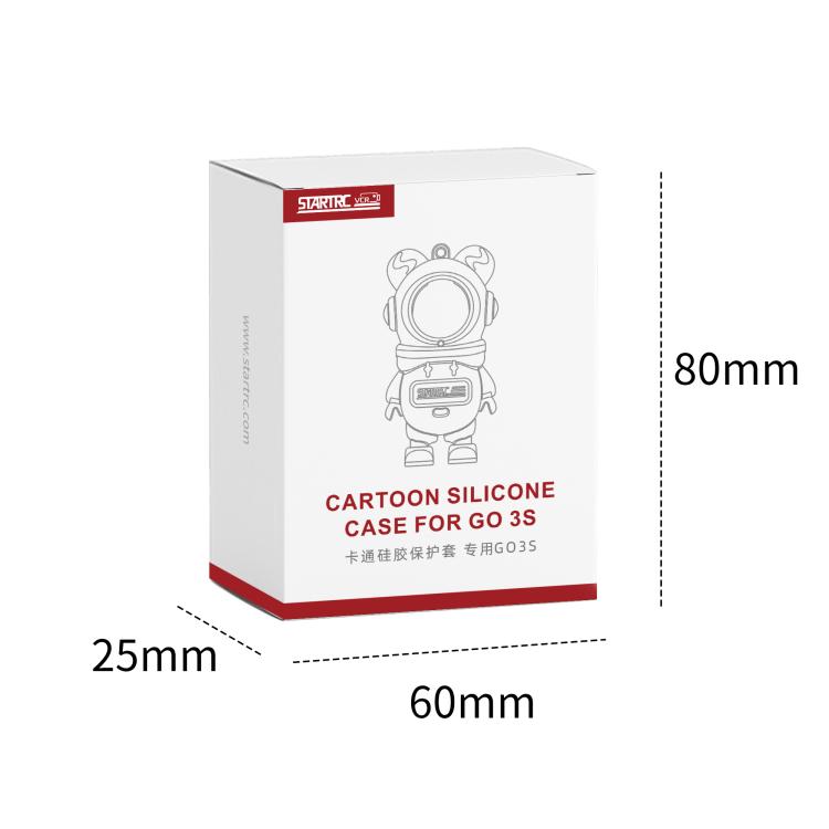 For Insta360 GO 3S STARTRC Cartoon Silicone Protective Case (Baby Blue) - Case & Bags by STARTRC | Online Shopping UK | buy2fix