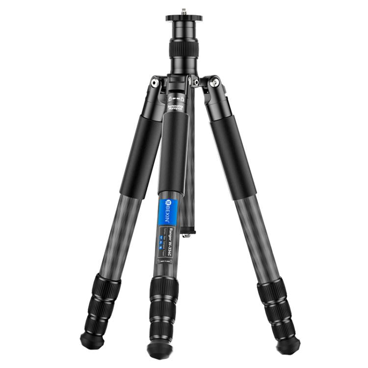 BEXIN W-334C Portable DSLR Camera 2 in 1 Carbon Fiber Tripod Detachable Monopod (Black) - Monopods by BEXIN | Online Shopping UK | buy2fix