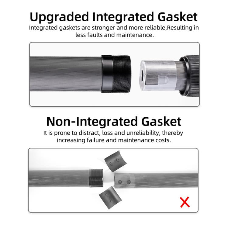 BEXIN W-334C Portable DSLR Camera 2 in 1 Carbon Fiber Tripod Detachable Monopod (Black) - Monopods by BEXIN | Online Shopping UK | buy2fix