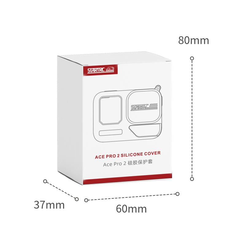 For Insta360 Ace Pro 2 STARTRC Body Silicone Case with Lens Cap & Lanyard (Black) - Case & Bags by STARTRC | Online Shopping UK | buy2fix