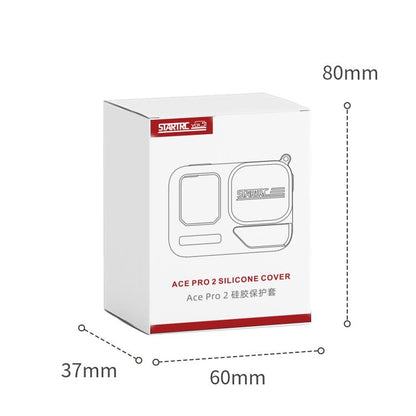 For Insta360 Ace Pro 2 STARTRC Body Silicone Case with Lens Cap & Lanyard (Black) - Case & Bags by STARTRC | Online Shopping UK | buy2fix