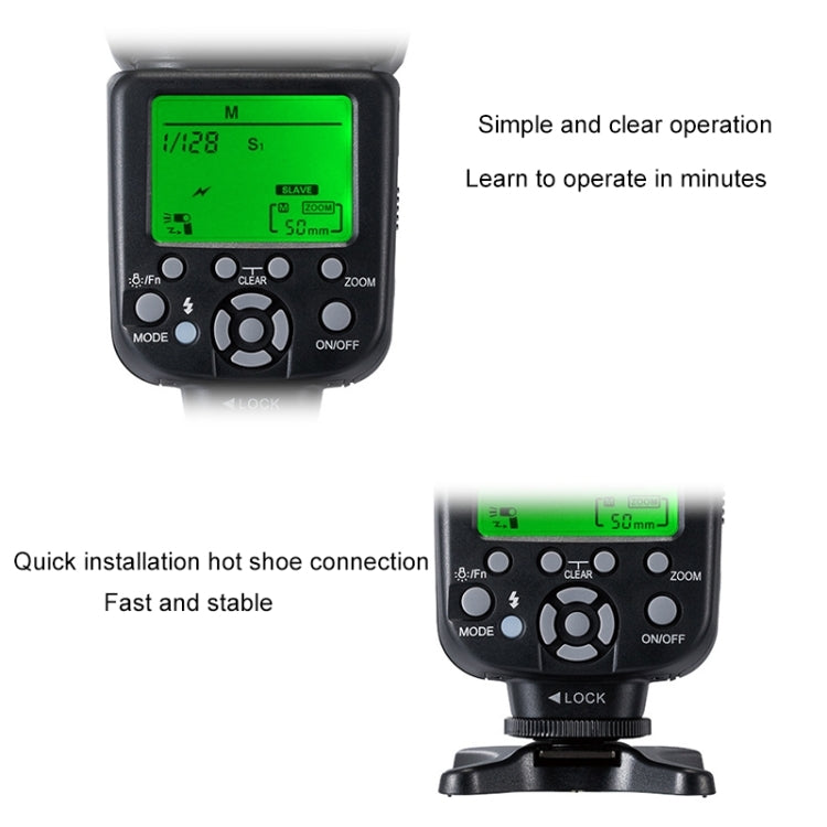 TRIOPO TR-982IIC Flash Light Speedlite for Canon (Black) - Shoe Mount Flashes by TRIOPO | Online Shopping UK | buy2fix