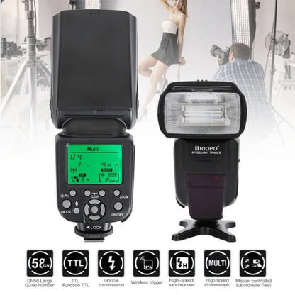 TRIOPO TR-982IIC Flash Light Speedlite for Canon (Black) - Shoe Mount Flashes by TRIOPO | Online Shopping UK | buy2fix