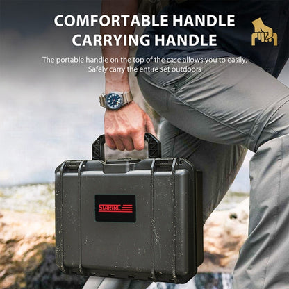 STARTRC DIY Combination Lock Waterproof Dual-layer Suitcase Storage Box (Black) - Carry Cases by STARTRC | Online Shopping UK | buy2fix