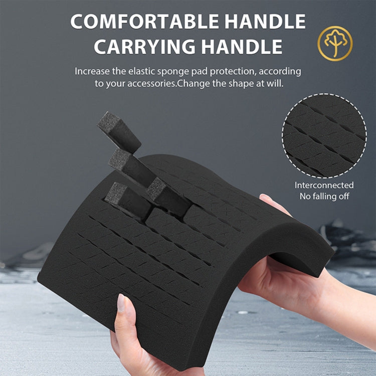 STARTRC DIY Combination Lock Waterproof Dual-layer Suitcase Storage Box (Black) - Carry Cases by STARTRC | Online Shopping UK | buy2fix