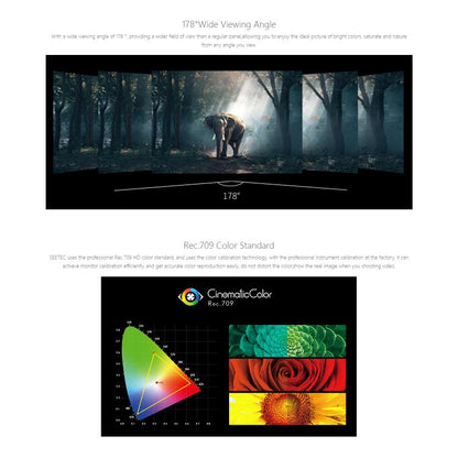 SEETEC P238-9HSD 23.8 inch 3G-SDI 4K HDMI Pro Broadcast LCD Monitor IPS Full HD 1920x1080 Monitor (UK Plug) - On-camera Monitors by SEETEC | Online Shopping UK | buy2fix