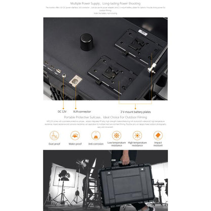 SEETEC WPC215 21.5 inch 1000nit High Bright Portable Carry-on Director Monitor Full HD 1920x1080 Monitor (US Plug) - On-camera Monitors by SEETEC | Online Shopping UK | buy2fix