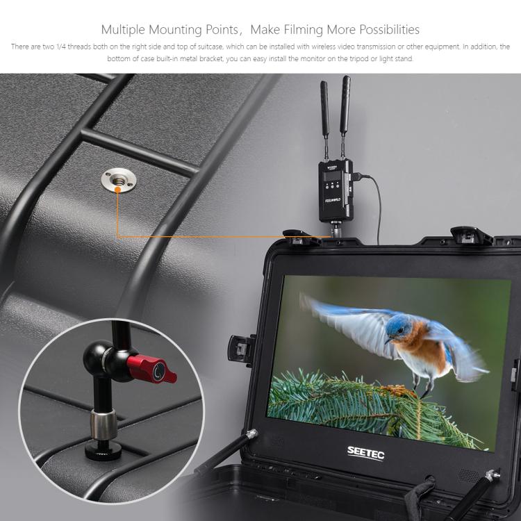 SEETEC WPC215 21.5 inch 1000nit High Bright Portable Carry-on Director Monitor Full HD 1920x1080 Monitor (UK Plug) - On-camera Monitors by SEETEC | Online Shopping UK | buy2fix