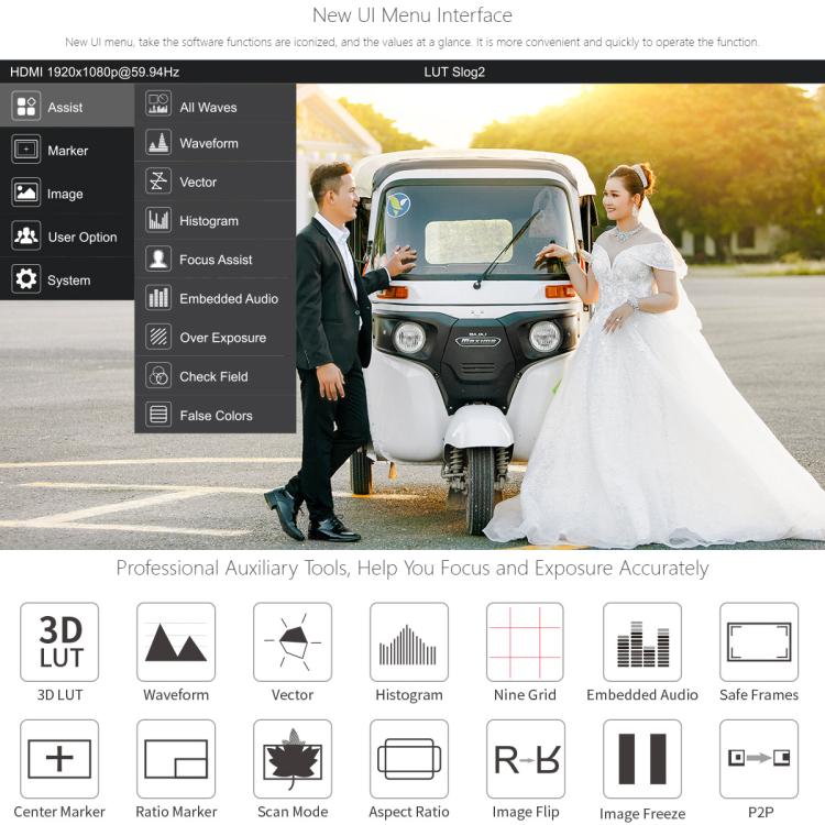 SEETEC WPC215 21.5 inch 1000nit High Bright Portable Carry-on Director Monitor Full HD 1920x1080 Monitor (US Plug) - On-camera Monitors by SEETEC | Online Shopping UK | buy2fix
