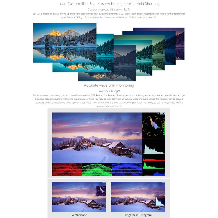 SEETEC WPC215 21.5 inch 1000nit High Bright Portable Carry-on Director Monitor Full HD 1920x1080 Monitor (UK Plug) - On-camera Monitors by SEETEC | Online Shopping UK | buy2fix