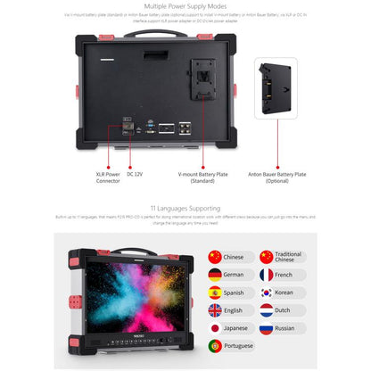 SEETEC P215 PRO-CO 21.5 inch 1000nit High Bright Portable Protective Broadcast Monitor Full HD 1920x1080 Monitor (EU Plug) - On-camera Monitors by SEETEC | Online Shopping UK | buy2fix