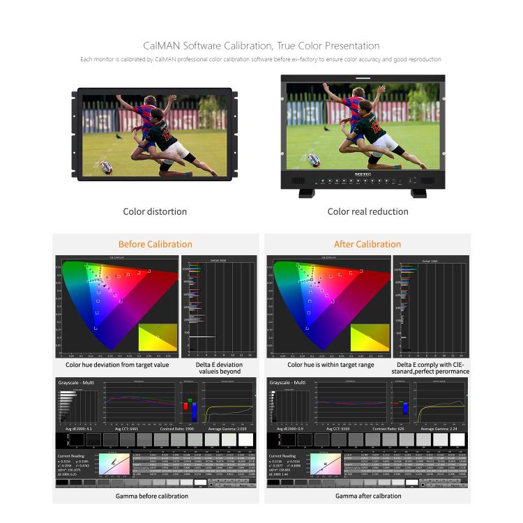 SEETEC P215 PRO 21.5 inch 1000nit High Bright Broadcast Monitor Full HD 1920x1080 Monitor (UK Plug) - On-camera Monitors by SEETEC | Online Shopping UK | buy2fix