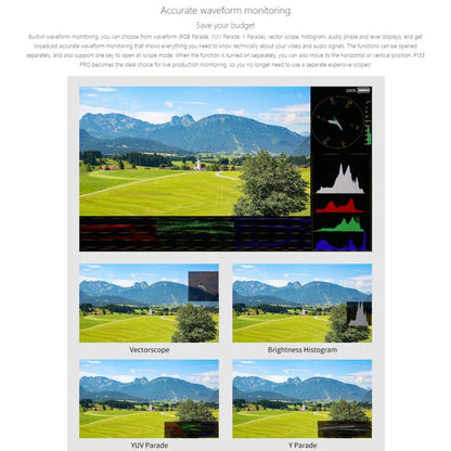 SEETEC P133 PRO 13.3 inch 1000nit High Bright Broadcast Monitor Full HD 1920x1080 Monitor (UK Plug) - On-camera Monitors by SEETEC | Online Shopping UK | buy2fix